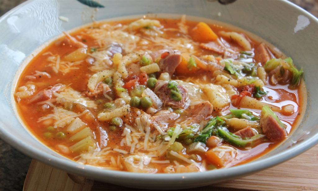 Minestrone with Spatzle (by forgetdietingforever)