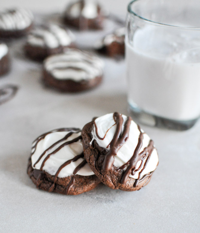 homemade peppermint patty cookies