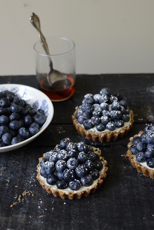 blueberry mascarpone tartlets