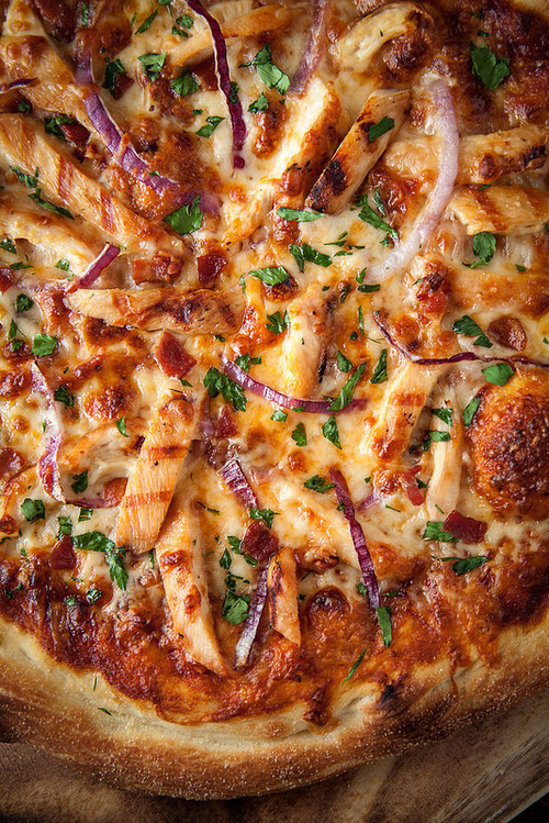 BBQ Chicken Pizza with Homemade Sauce