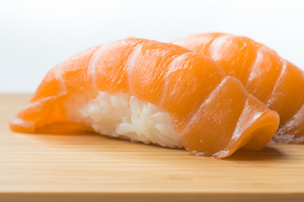 Salmon Sushi Nigiri (by The Gaff Photo)