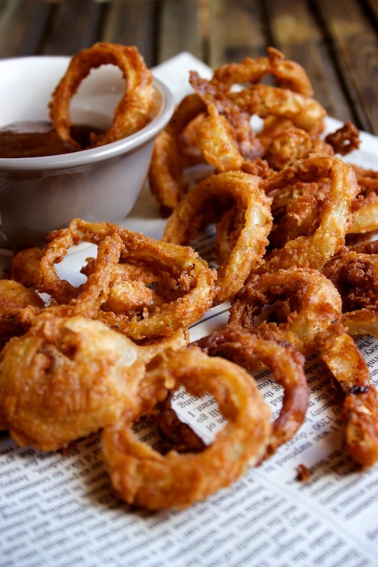 Crispy BBQ Flavored Fried Onion Rings