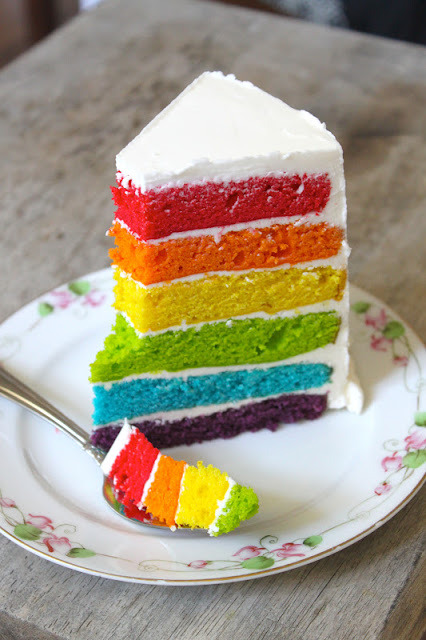 Rainbow Cake The Little Epicurean