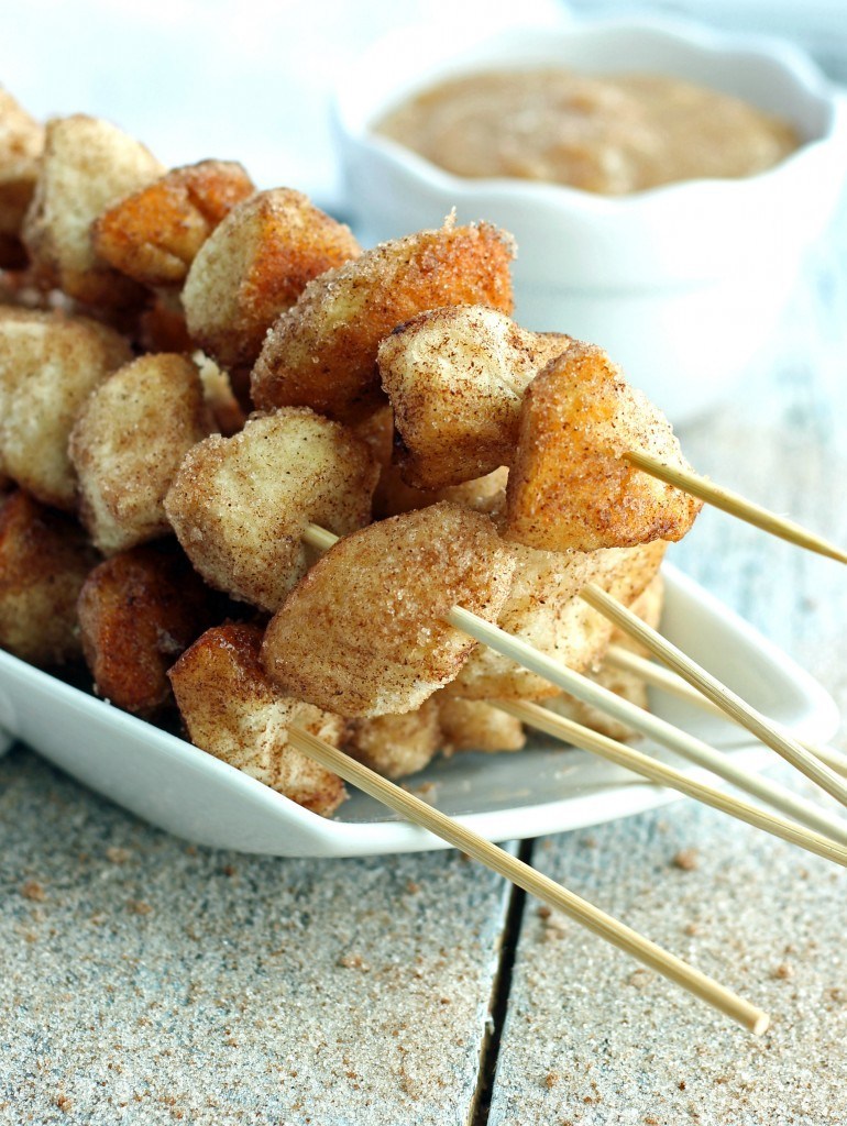 Cinnamon Sugar Dippers with Dipping Sauce