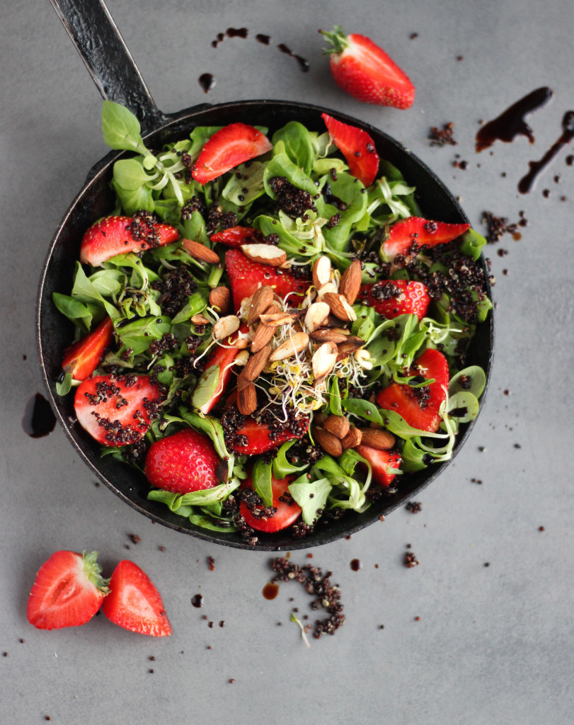 Easy + Quick Strawberry Salad